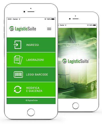 LogisticSuite dashboard smartphone
